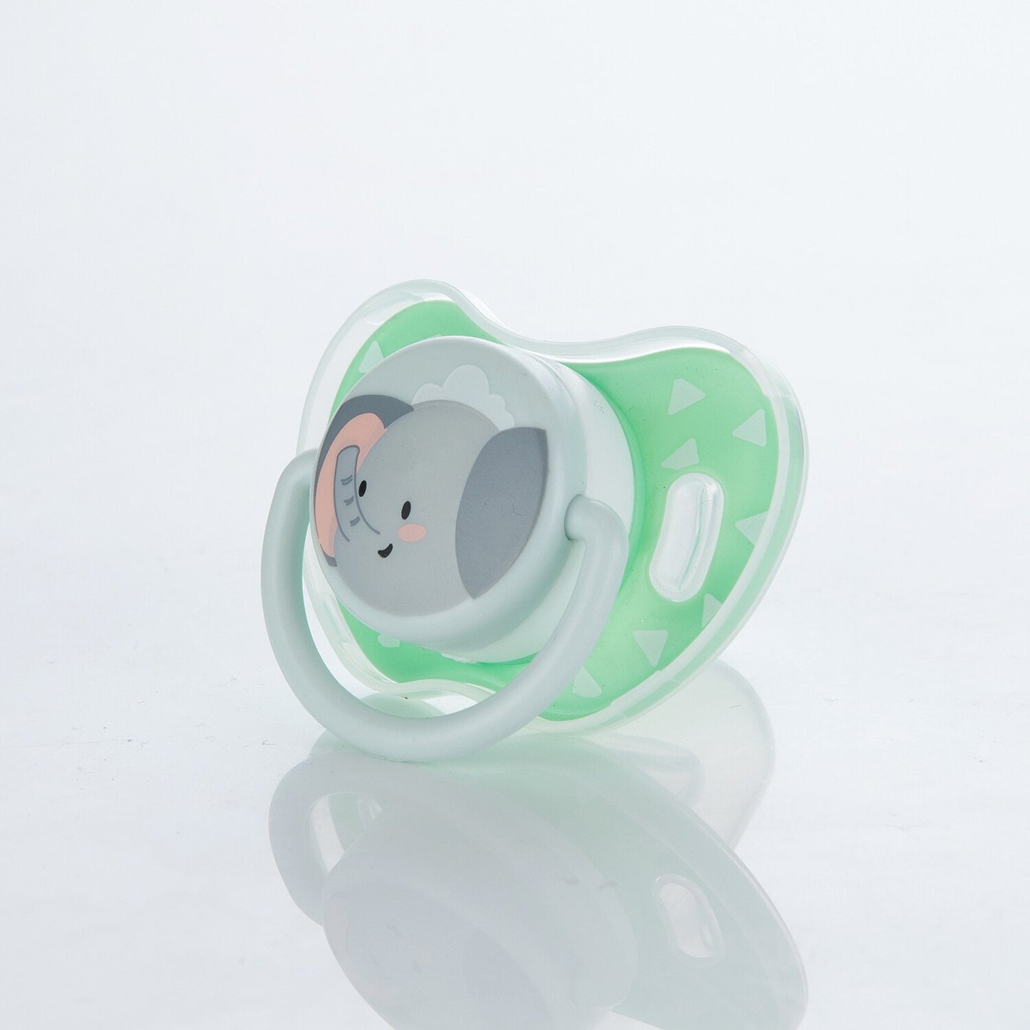 Miyocar Lovely Bunny Baby Pacifiers Bring Replacement Nipple Includes 3 Different Size Silicone Teat for Boy and Girl