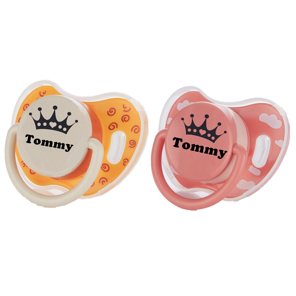 Miyocar Custom Baby Pacifiers Personalized with Name Bring 6 Silicone Replacement Teat (2 Pcs) All Size Include for Boy and Girl