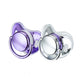 Miyocar Luxurious Silver Pacifiers(2pcs) Bring 6 Replacement Silicone Teat Includes All Size for Boy and Girl Baby Shower Gift