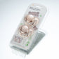 Miyocar Luxurious Rose Gold Pacifier(2pcs) Bring 6 Replacement Silicone Teat Includes All Size for Boy and Girl Baby Shower Gift