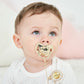 MIYOCAR customd any name gold rose red bling pacifier and pacifier clip BPA free dummy bling luxurious pacifier NPRE