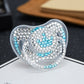 MIYOCAR bling Rhinestone pacifier unique design  BPA free dummy bling unique gift baby shower