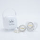 MIYOCAR custom made gold white bling pacifier and clip pacifier box set BPA free dummy Luxury