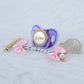 MIYOCAR Personalized any name bling pacifier and pink bow pacifier clip BPA free dummy bling unique design perfect gift