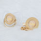MIYOCAR Bling custom pacifier and clip set gold collection