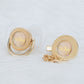 MIYOCAR Bling custom pacifier and clip set gold collection