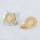 MIYOCAR Bling custom pacifier and clip set gold collection